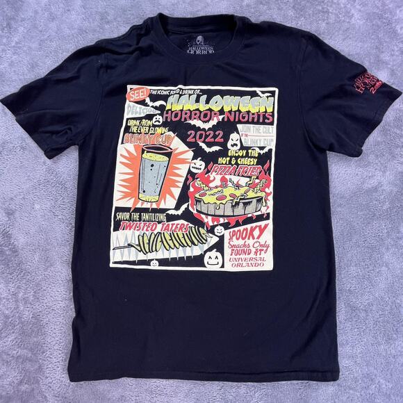 Universal Studios Halloween Horror Nights Shirt Mens Medium Black 2022 Orlando - Picture 1 of 7